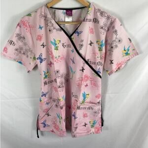 Disney Tinkerbell Scrub Top Size XS
